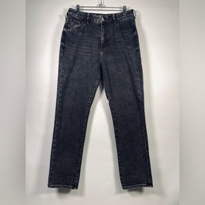 NWT PacSun Distressed Black Size 28 Mom Jean